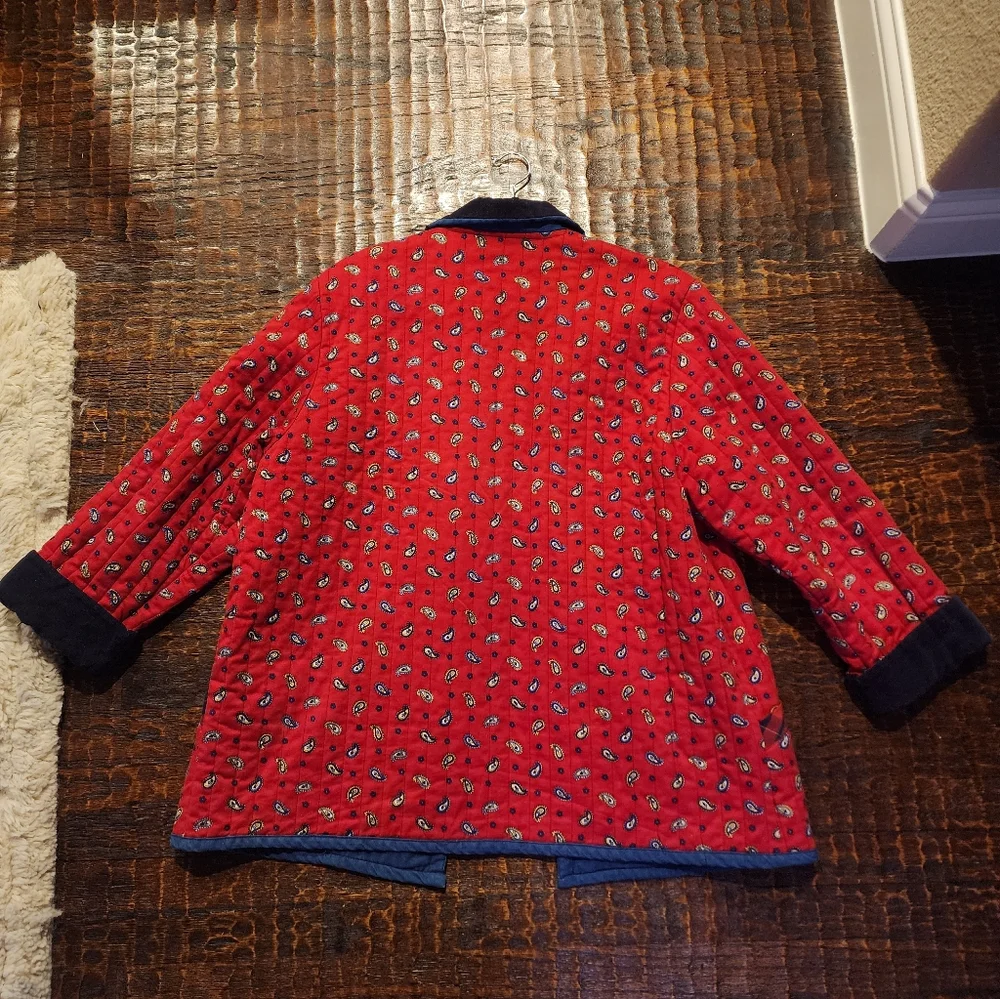 Vintage Quilted Cotton Coat EUC - Picture 5 of 5